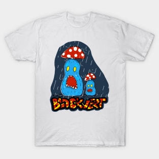 Zombie Alien In The Rain T-Shirt